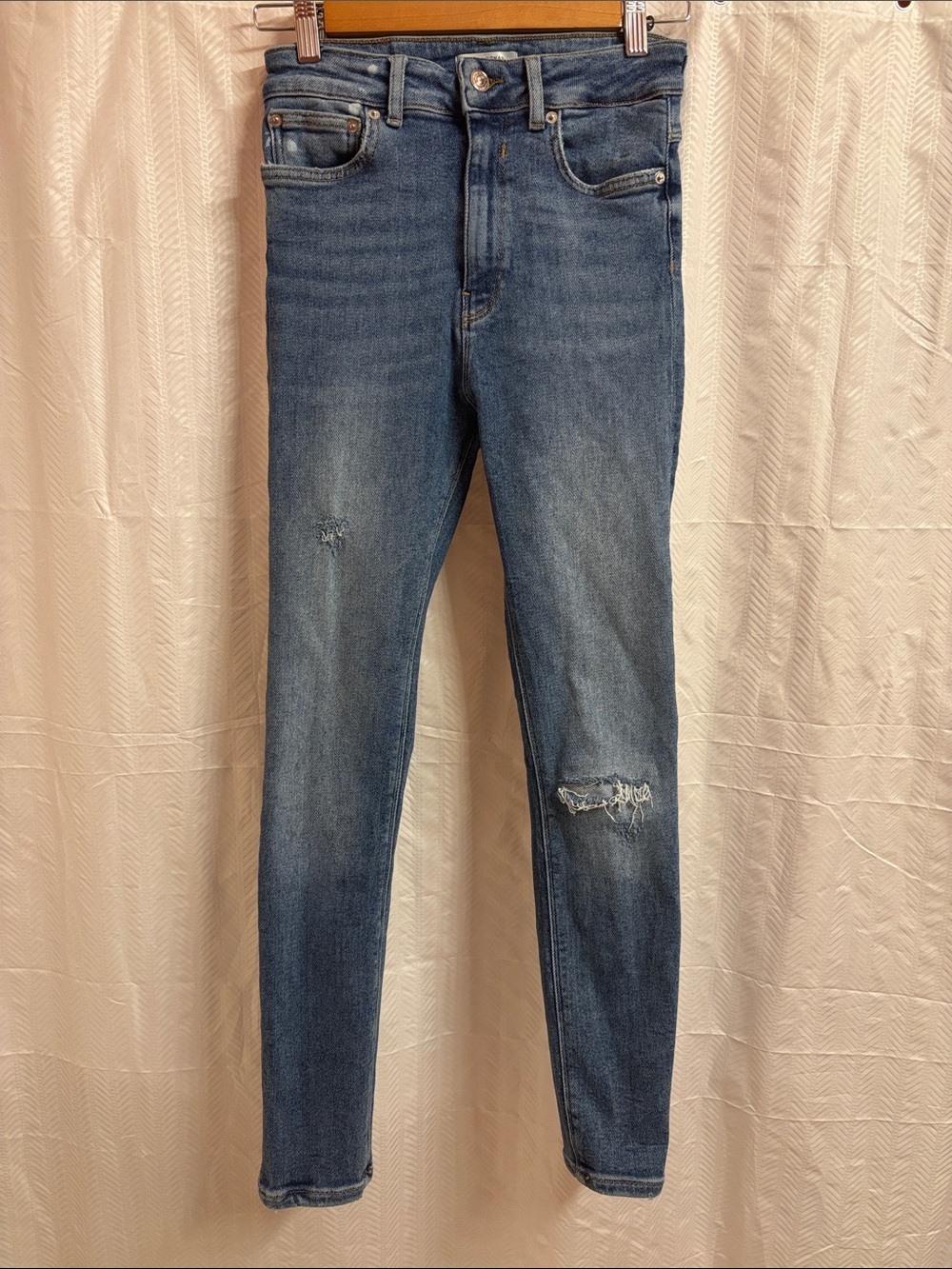 Zara Woman Jeans Women's Size 4 Blue Skinny